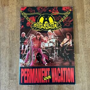 Vintage 1987 Aerosmith Permanent Vacation Live Concert Tour Program Book Creased